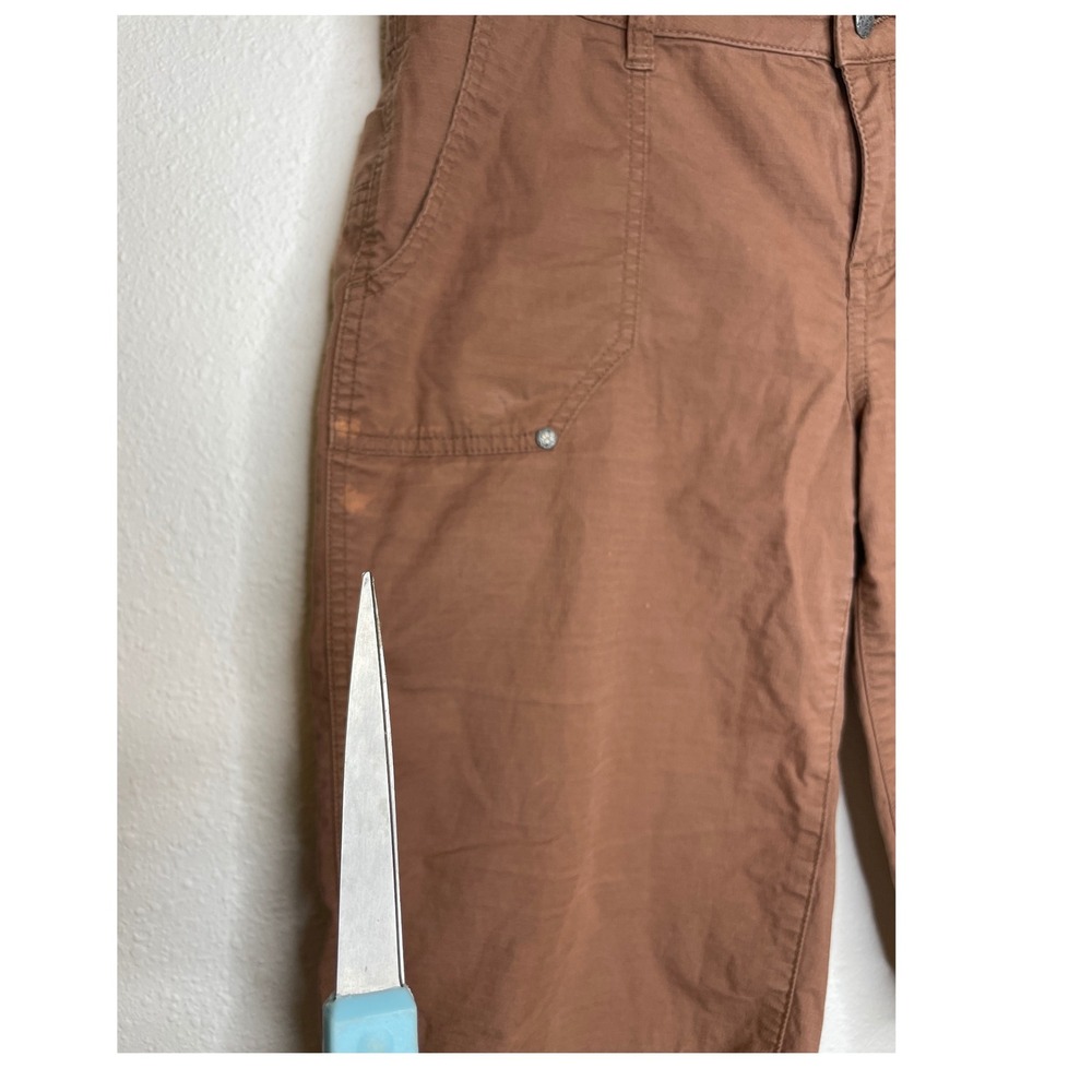 Prana Women Shorts Halle Bermuda Utility Hiking 10 Brown - Picture 2 of 9